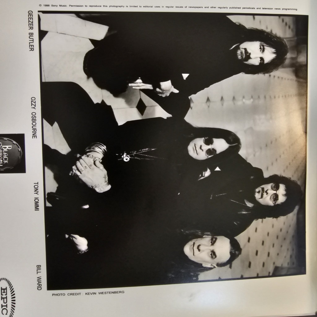 Original 1998 Black Sabbath Sony Music 8×10 Promotional Press Photo Vinta