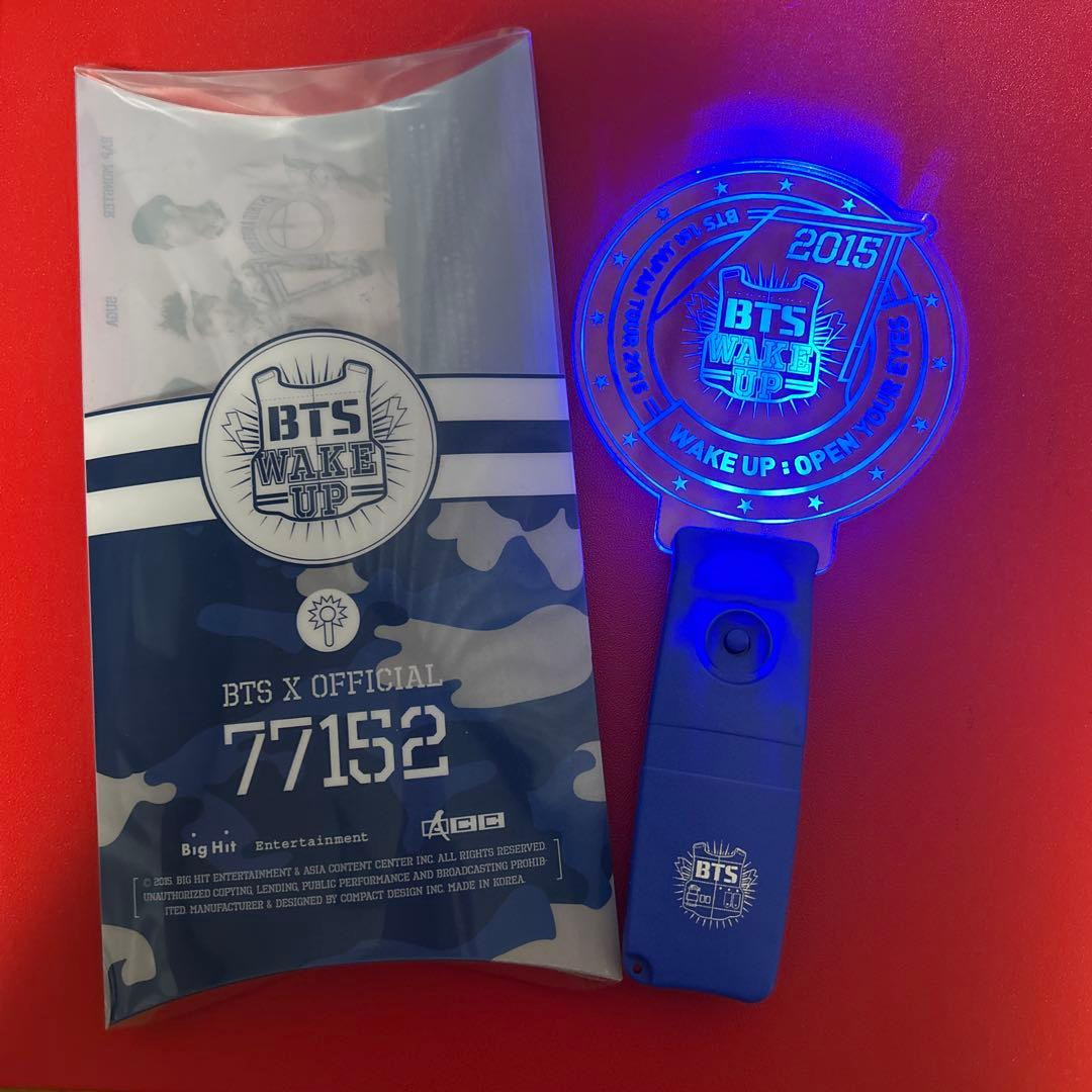 BTS Pen Light Stick 1st JAPAN TOUR 2015 WAKE UP OPEN YOUR EYES Official Used
