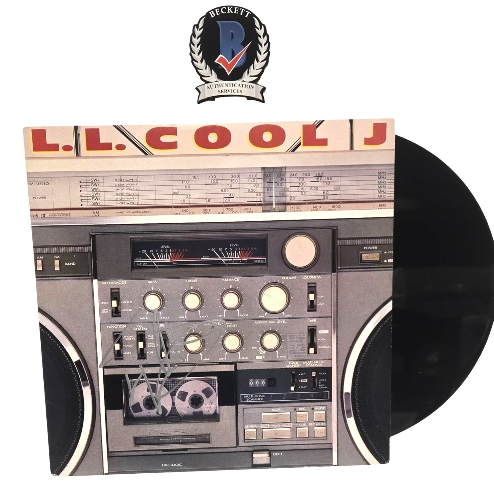 LL Cool J Signed Autograph Radio LP Vinyl Album Record Beckett Rock The Bells