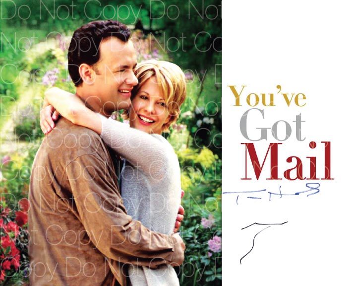 You’ve Got Mail signed photo Hanks Meg Ryan 8X10 poster picture autograph RP