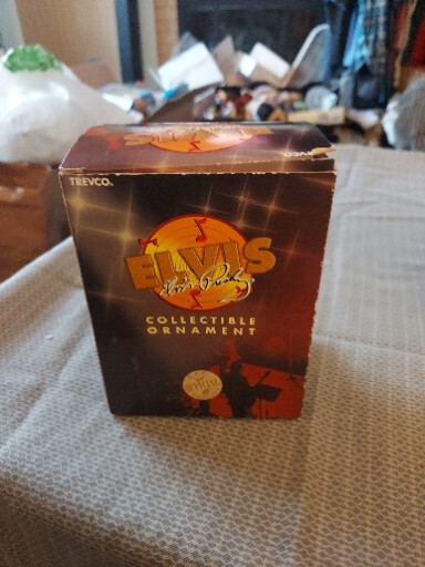 VTG Trevco Elvis Presley 1968 TV Special Christmas Ornament In Box NOS