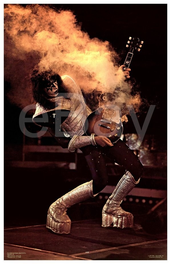 KISS Set Of 2 Ace Frehley ALIVE II 22 x 34 KISS ALIVE II Album 24 x 36 Posters