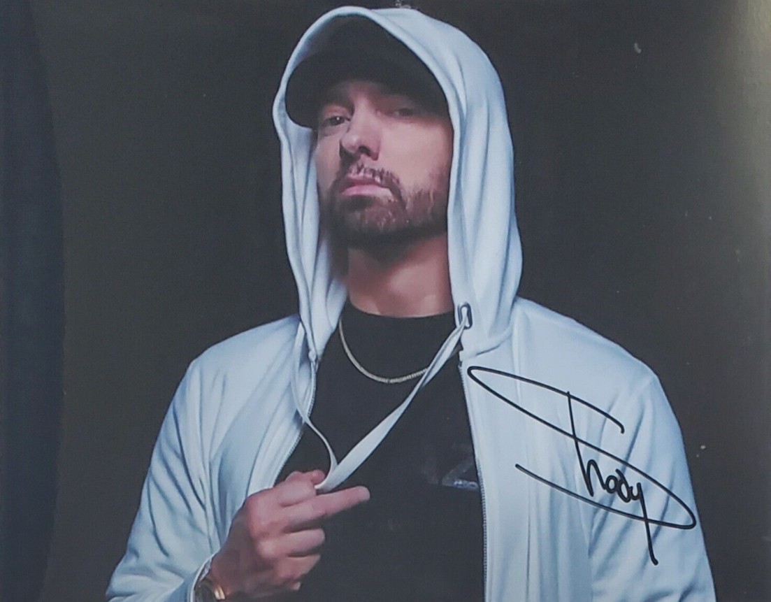 Eminem Signed Slim Shady Rap Legend Detroit Hip Hop Icon Photo 8X10 RP