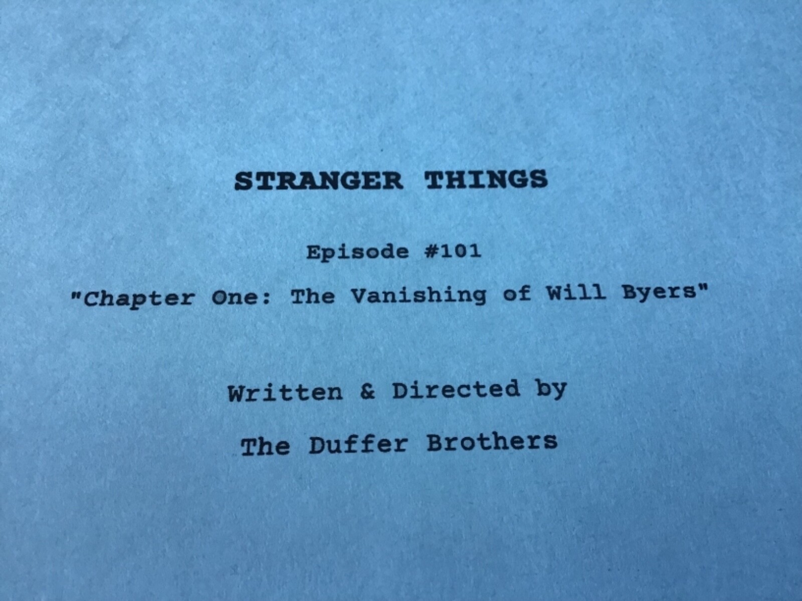 🔥Stranger Things TV Studio SHOW PILOT Ep.101 Ch. 1 The Vanishing of Will Byers