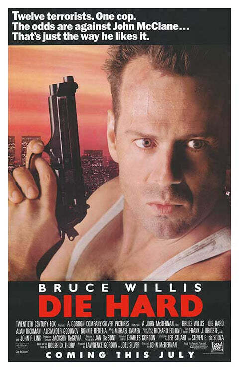 Die Hard Movie Poster Print 17 X 12 Reproduction
