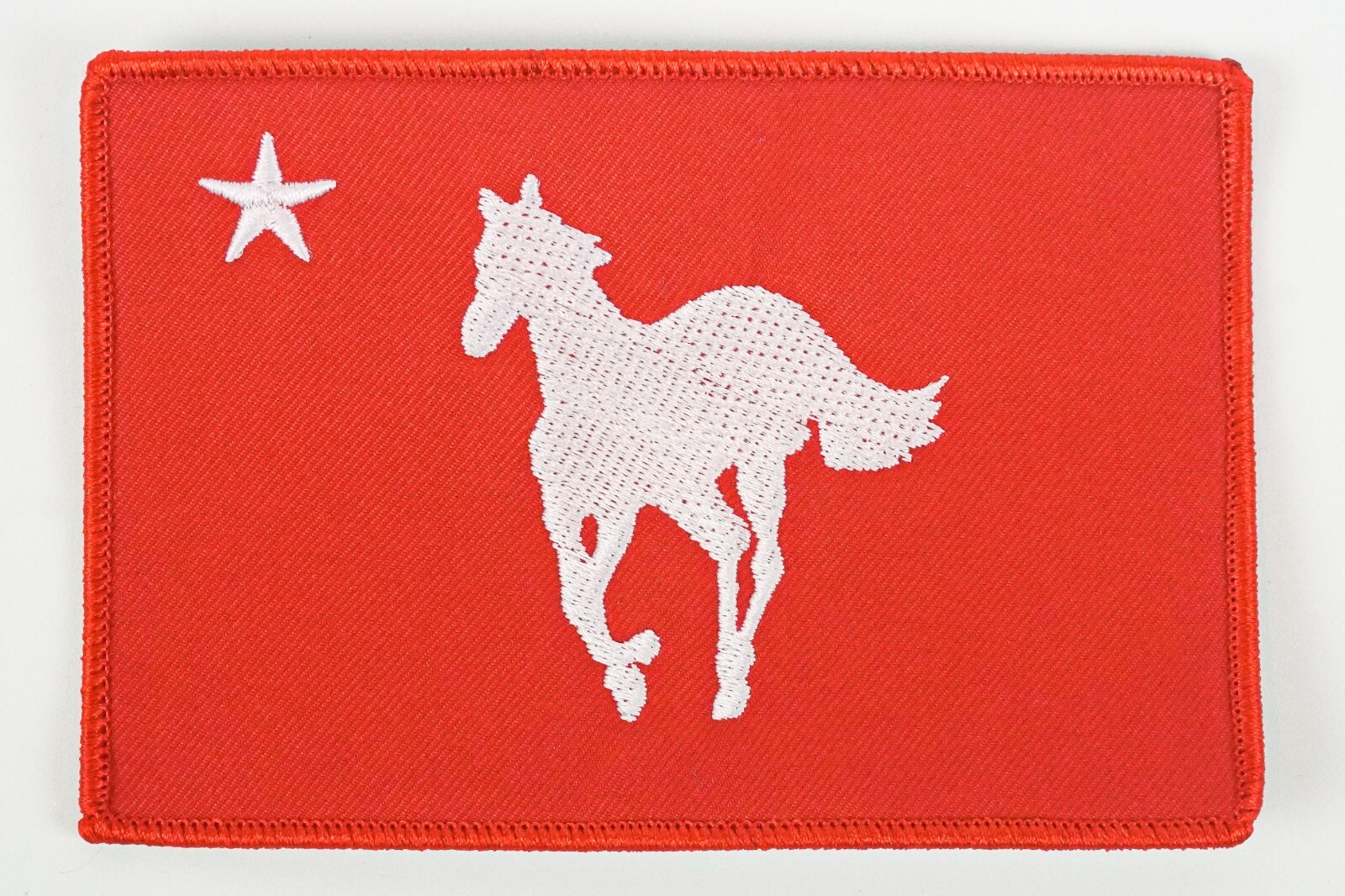 Deftones Official Merch White Pony Red w/ Red Border Embroidered Patch AS*