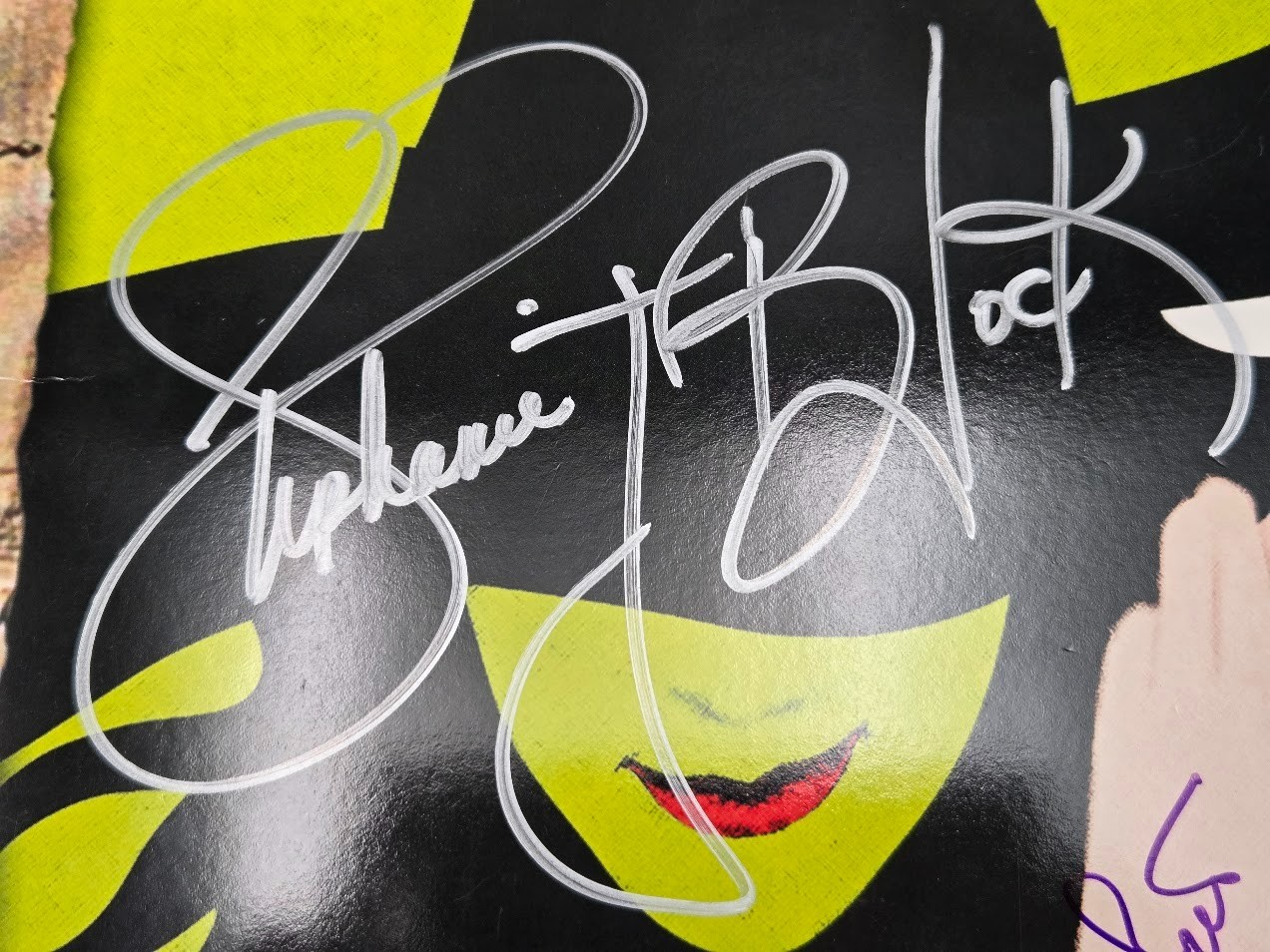 Wicked Program Autographed Broadway Show Stephanie Block Jenna Green