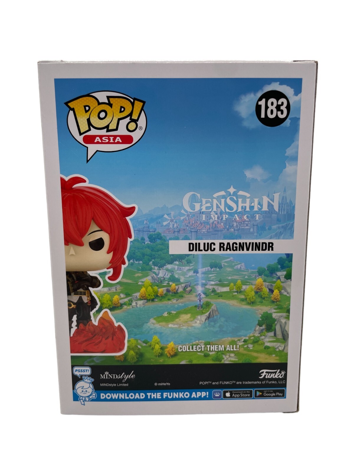 Sean Chiplock Signed Diluc Exclusive Funko Pop 183 Genshin Impact Auto JSA COA