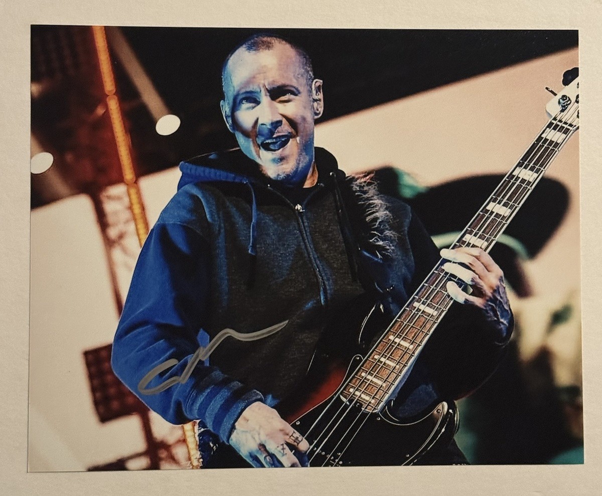 SAM RIVERS SIGNED 8×10 PHOTO AUTOGRAPHED LIMP BIZKIT BASSIST LEGEND COA
