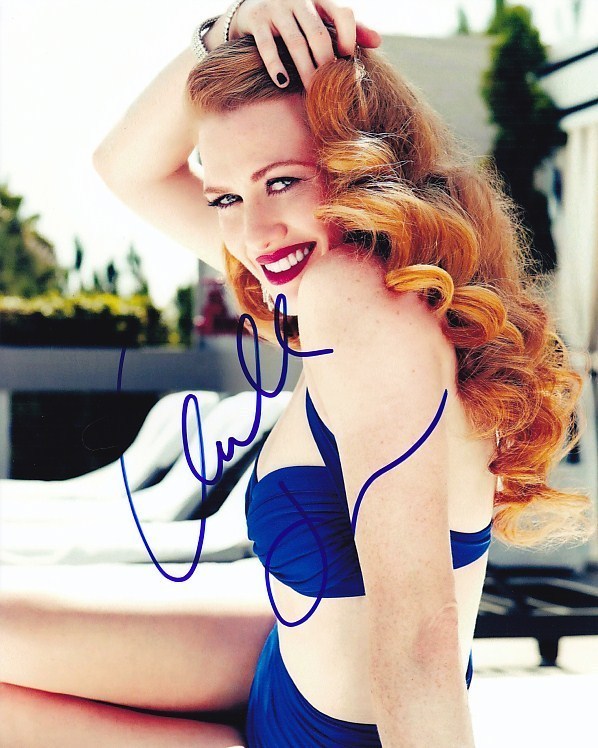 MIREILLE ENOS signed autographed 8×10 SEXY BIKINI photo