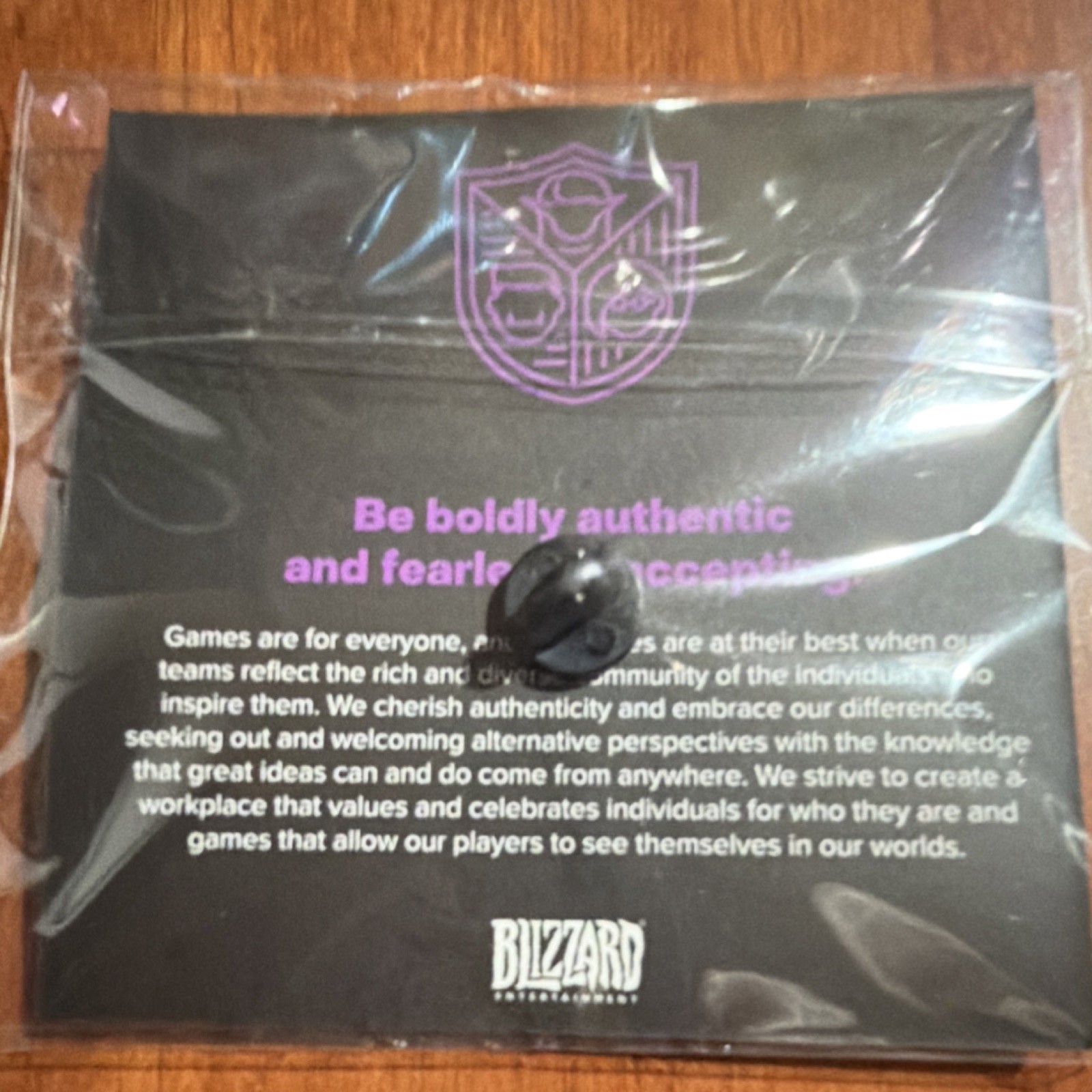 Blizzard Entertainment Values Pin Badge Set – Strength, Passion, Curiosity