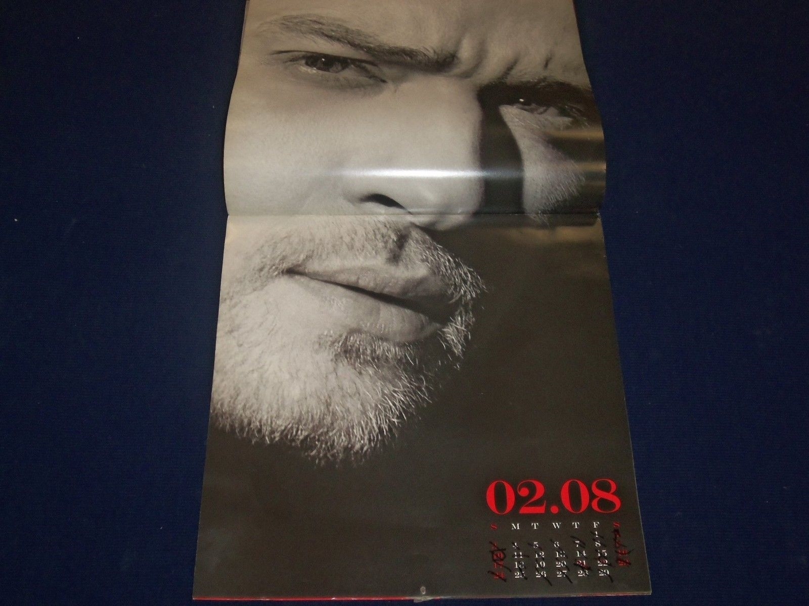 2008 JUSTIN TIMBERLAKE WALL CALENDAR – GREAT PHOTOS – J 1748