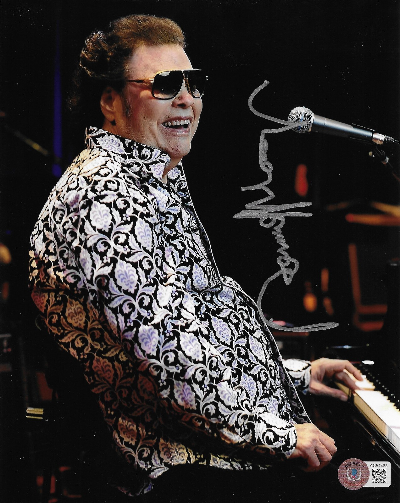 Ronnie Milsap Signed 8×10 Photo Autographed BAS Country Crossover 63
