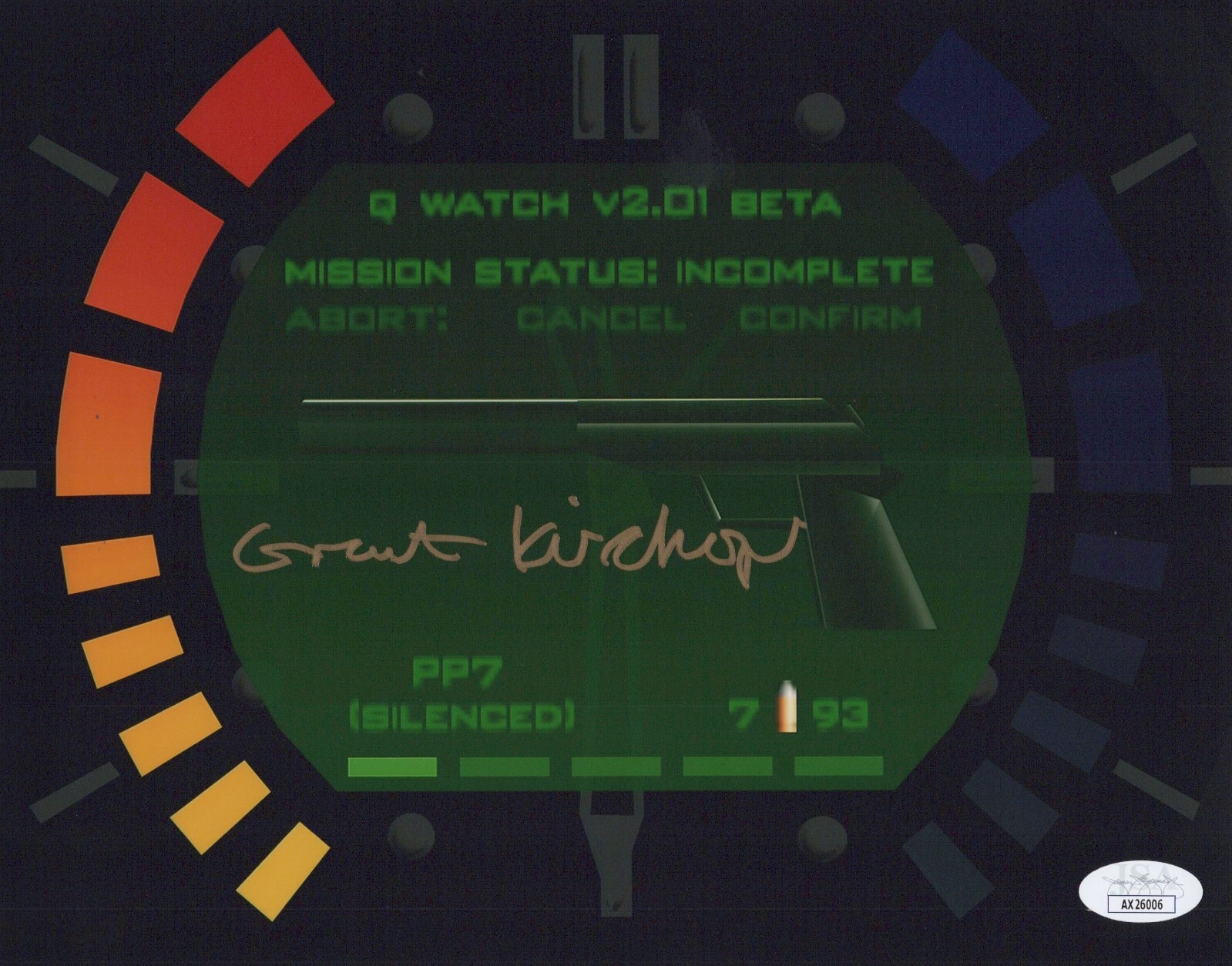 Grant Kirkhope Signed 8×10 GoldenEye 007 N64 Composer Watch Theme Photo JSA COA