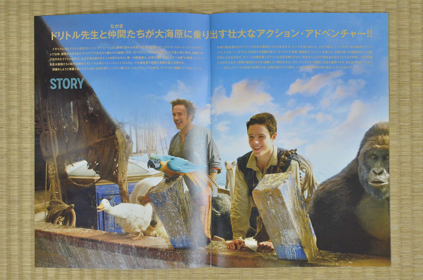 Dolittle Japan Movie Program 2020 Robert Downey Jr. Stephen Gaghan Michael Sheen