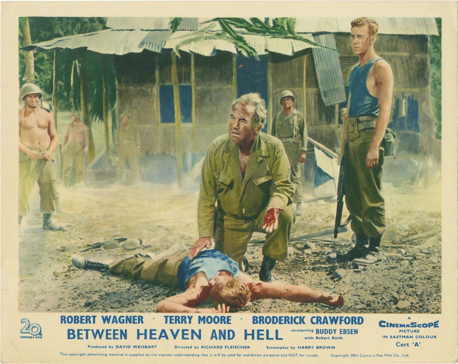Richard Fleischer BETWEEN HEAVEN AND HELL Seven British front-of-house #132619