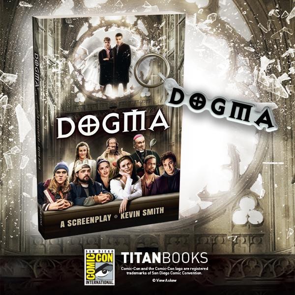 Titan Books SDCC 2026 Dogma: Screenplay Signed by Kevin Smith + Acrylic Keychain