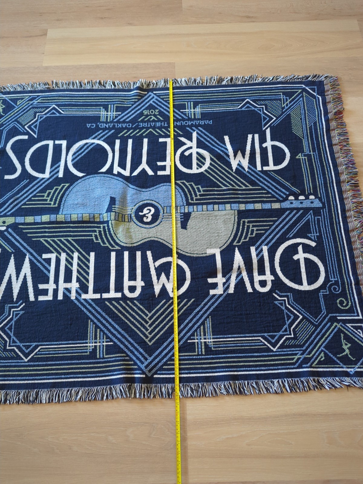 Dave Matthews & Tim Reynolds Throw Blanket Oakland CA Paramount Theatre 2015