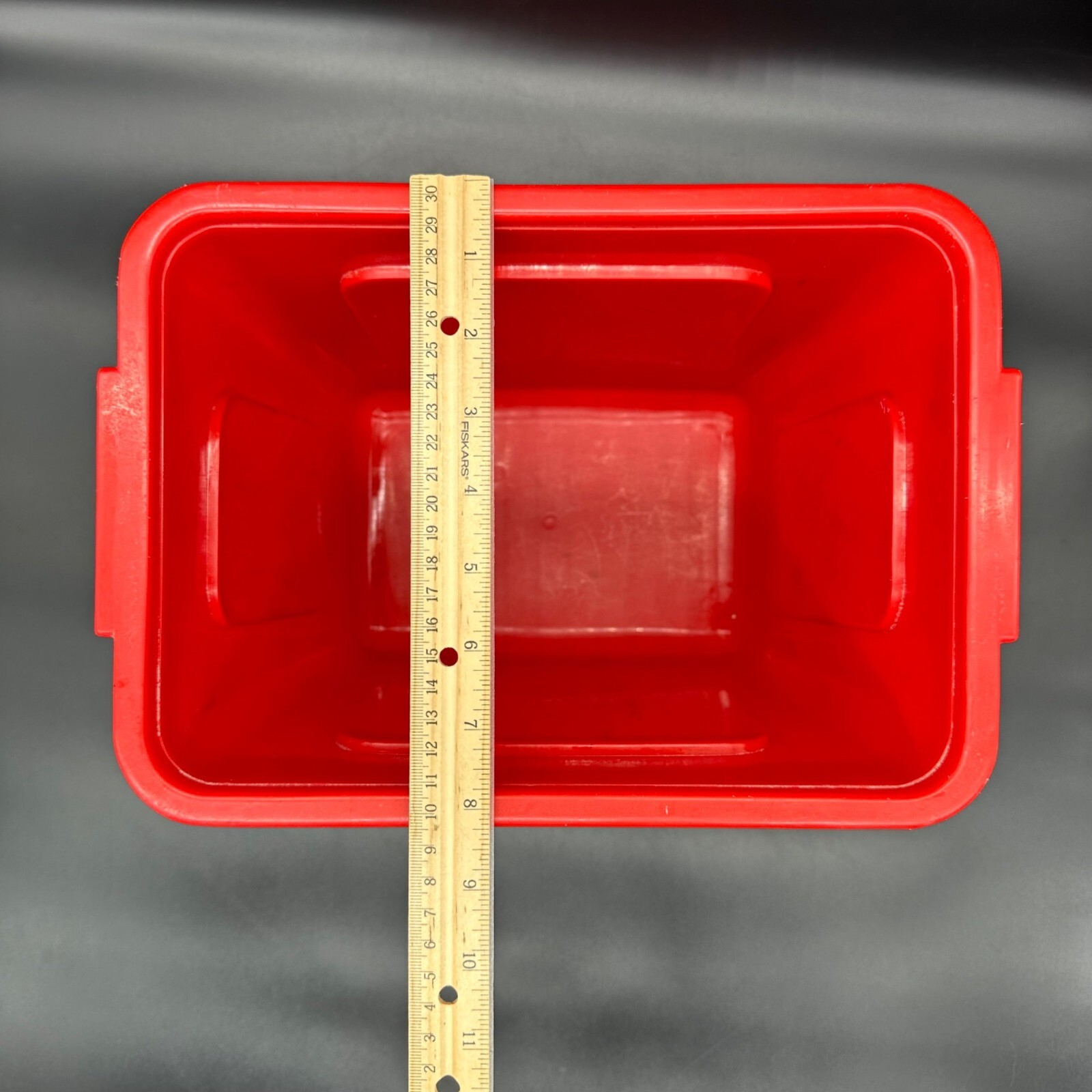 Vintage Trash Can Red She Devil 1989 Orion Home Video Promo Plastic Waste Basket