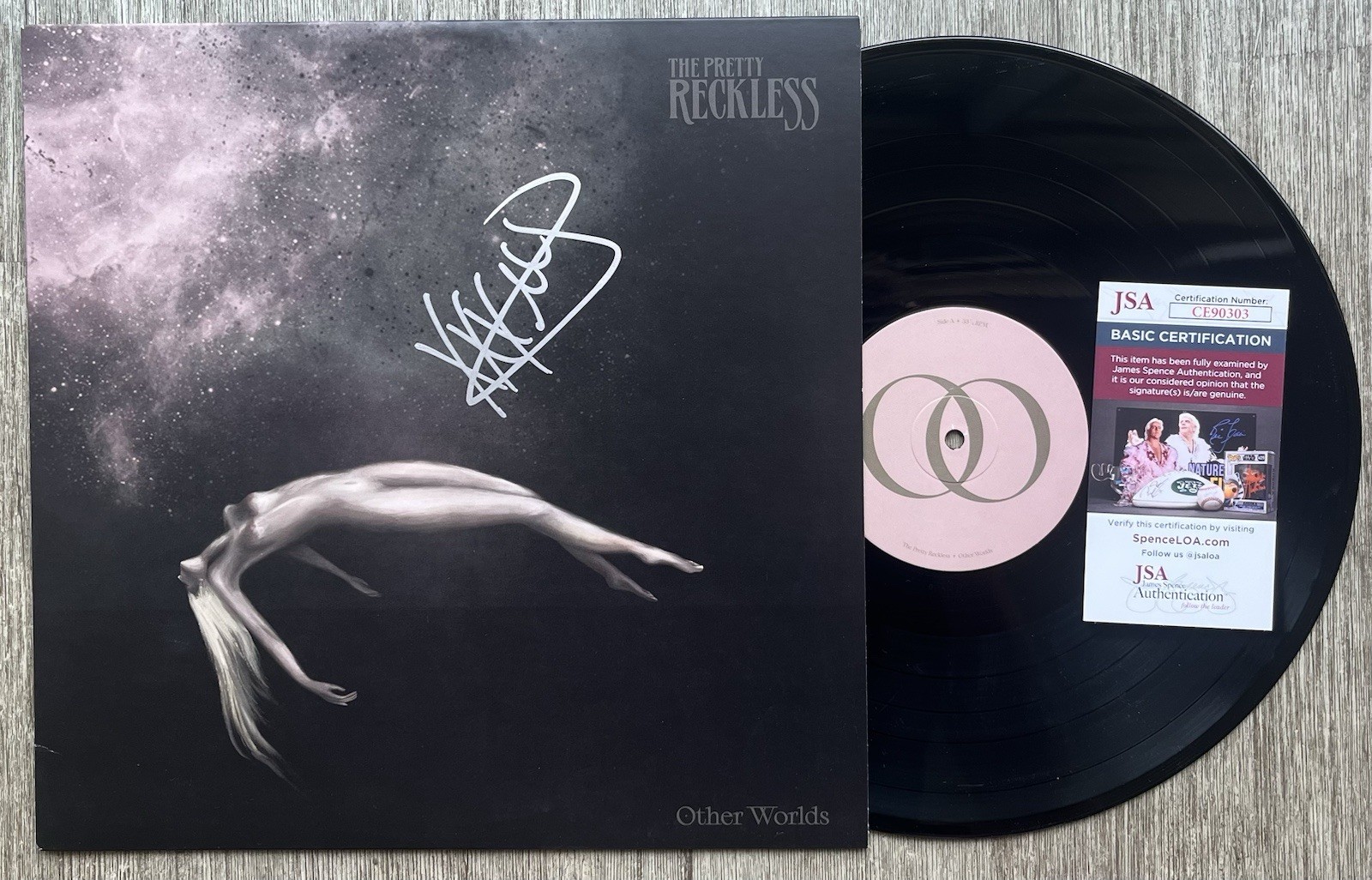 TAYLOR MOMSEN THE PRETTY RECKLESS SIGNED OTHER WORLDS VINYL RECORD w/JSA COA!