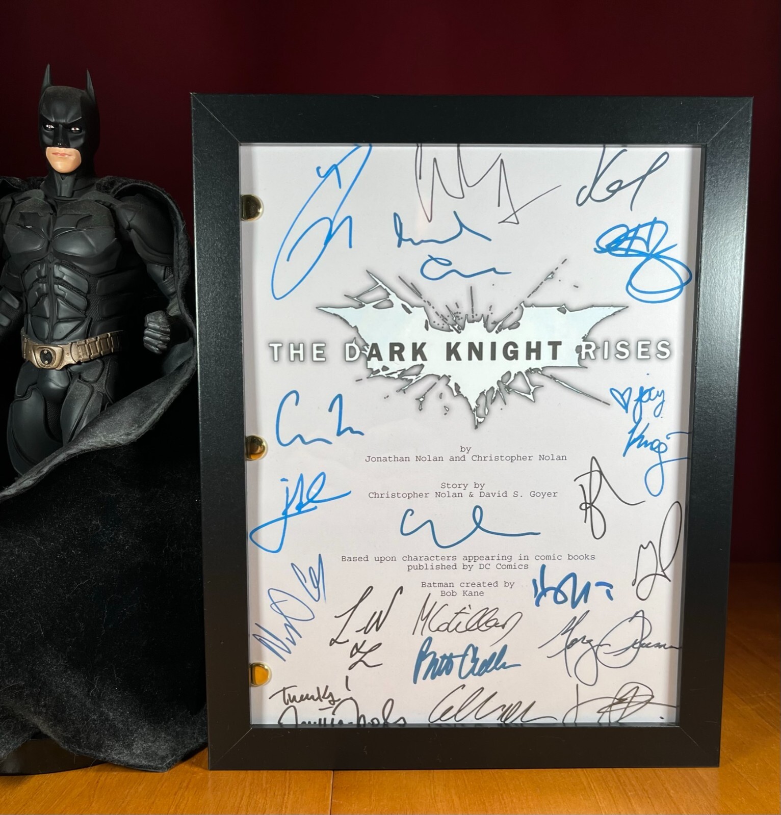 The Dark Knight Rises Script Signed- Autograph Reprints- 164 Pages Long- Batman