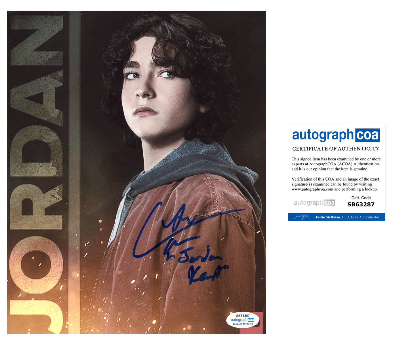 Alex Garfin Superman and Lois Autographed Signed 8×10 Photo ACOA