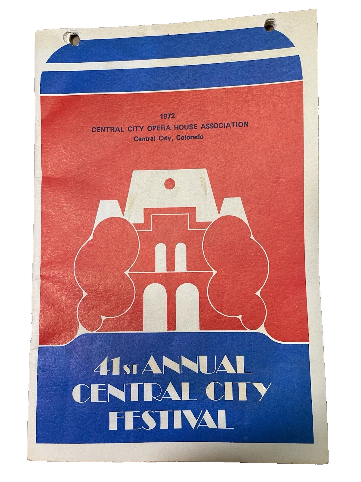 1776 musical Central City Opera House 1972 Autographed by Stephen Collins actor