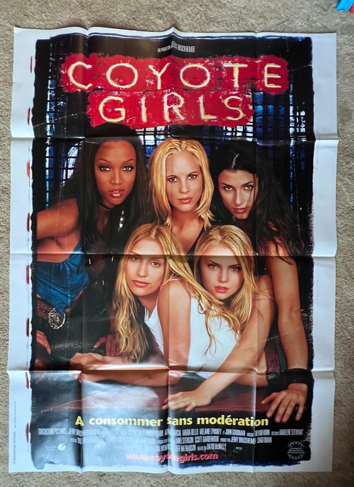 Coyote Ugly 2000 French Movie Poster 45.5×62 Piper Perabo, Tyra Banks