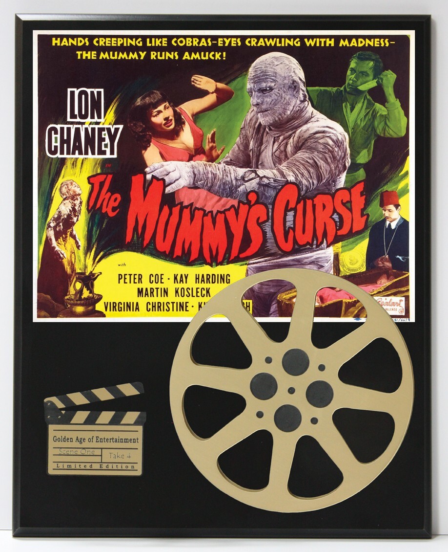 The Mummy’s Curse 2 Reproduction Hollywood Movie Reel Display