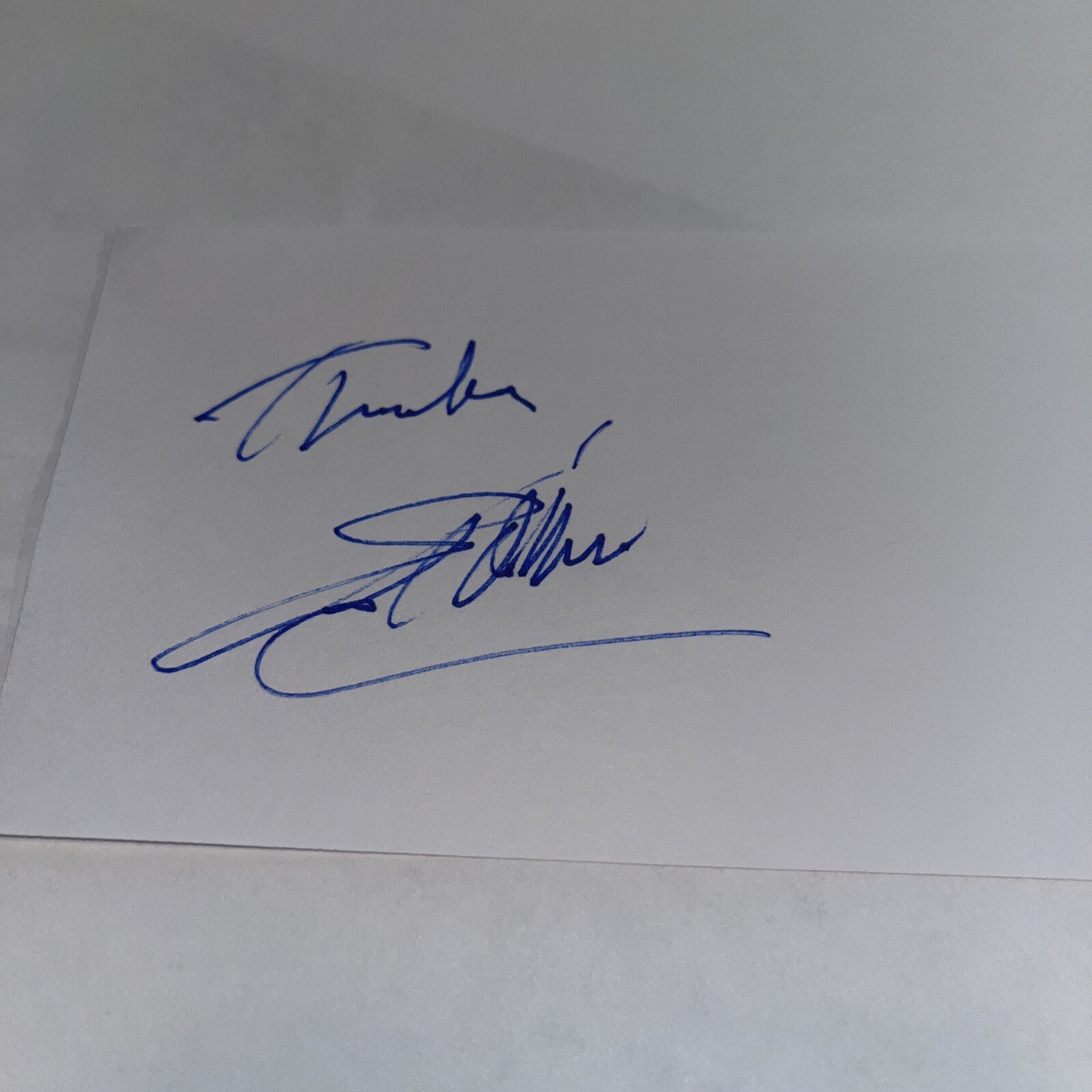 Ed O Ross Leathal Weapon signed 3×5 index card