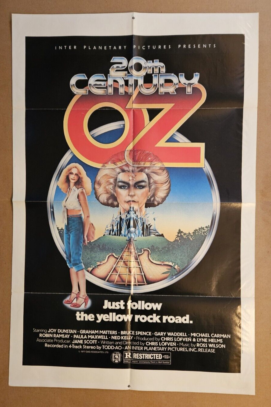 20TH CENTURY OZ 1977 Orig 27×41 1-sheet movie poster R rated version of “Wizard”