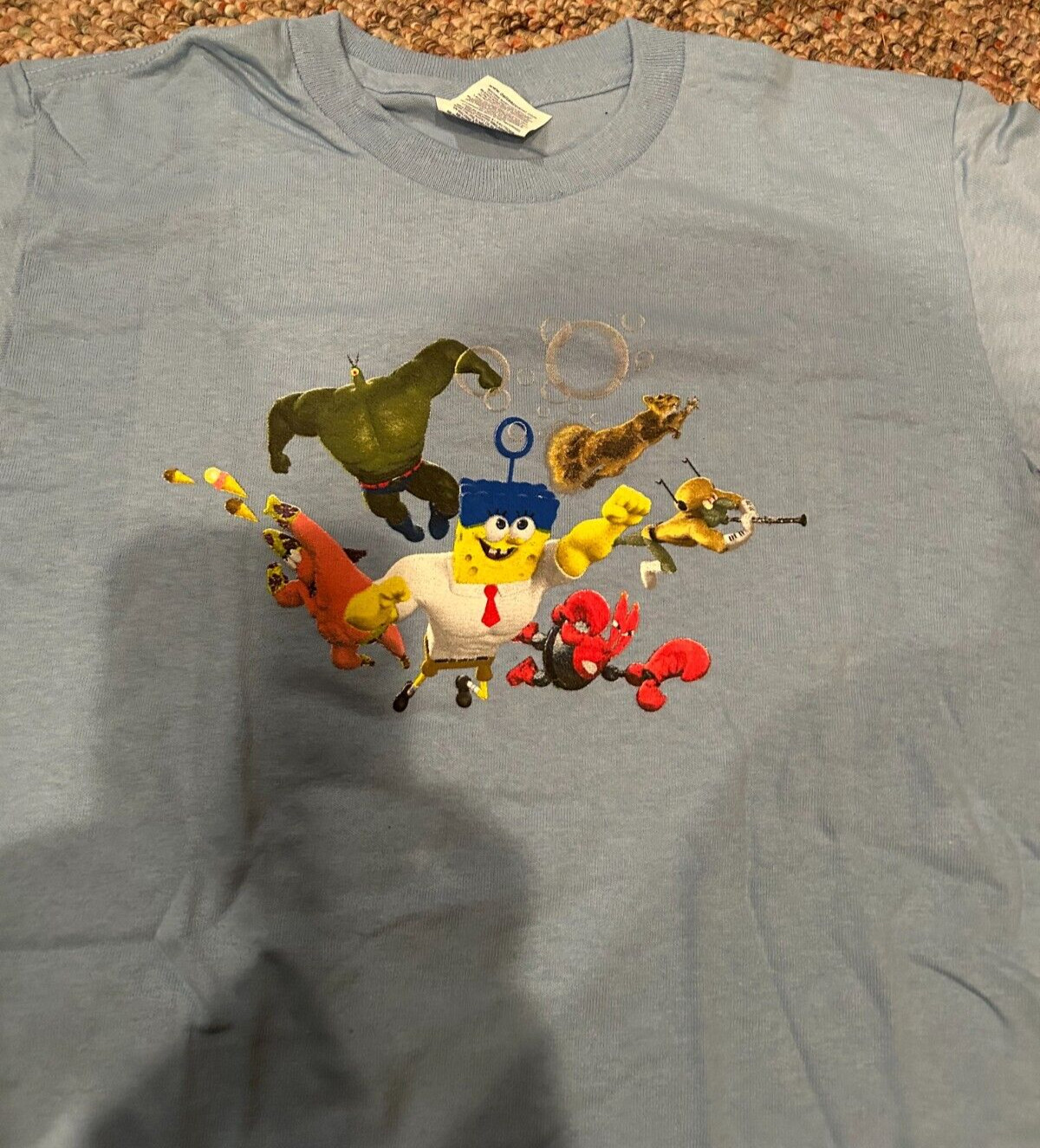 The Spongebob Movie Sponge Out of Water Shirt SIZE KIDS MEDIUM 2015