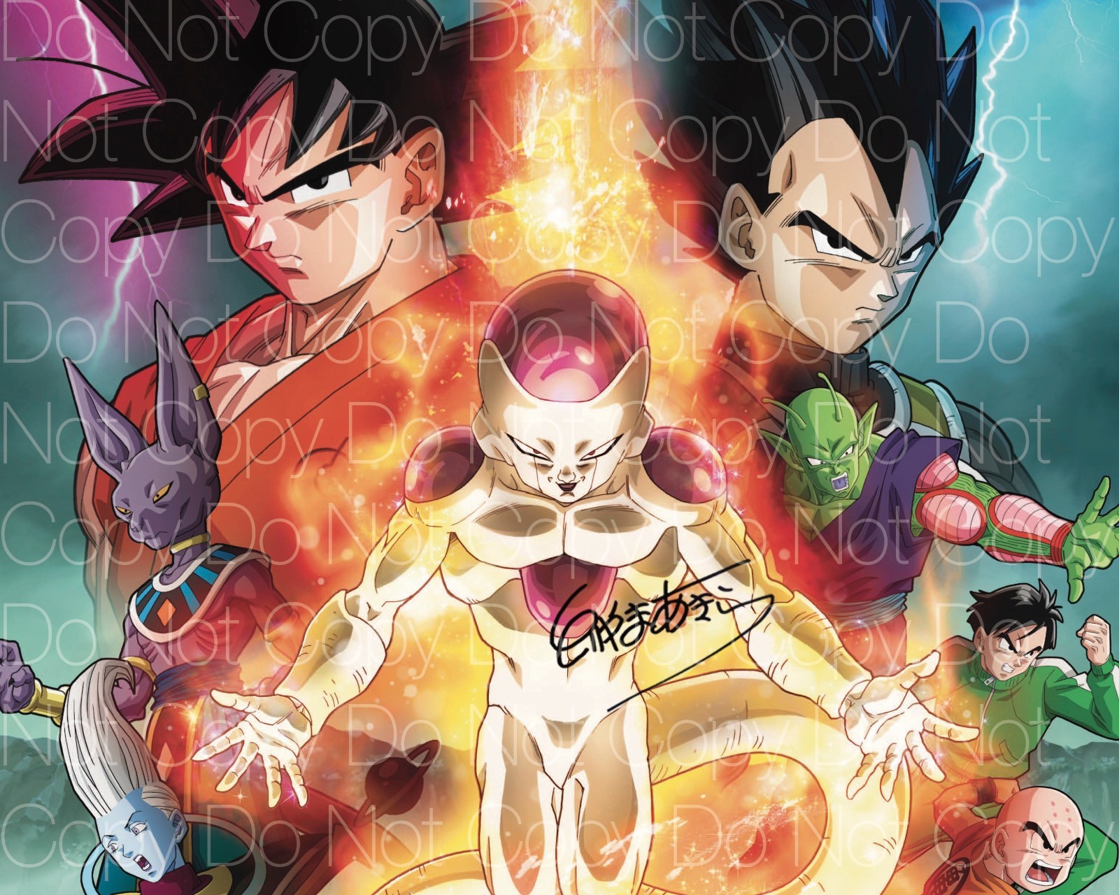 Dragon Ball Z signed 4 Toriyama Goku 8X10 photo picture poster autograph RP