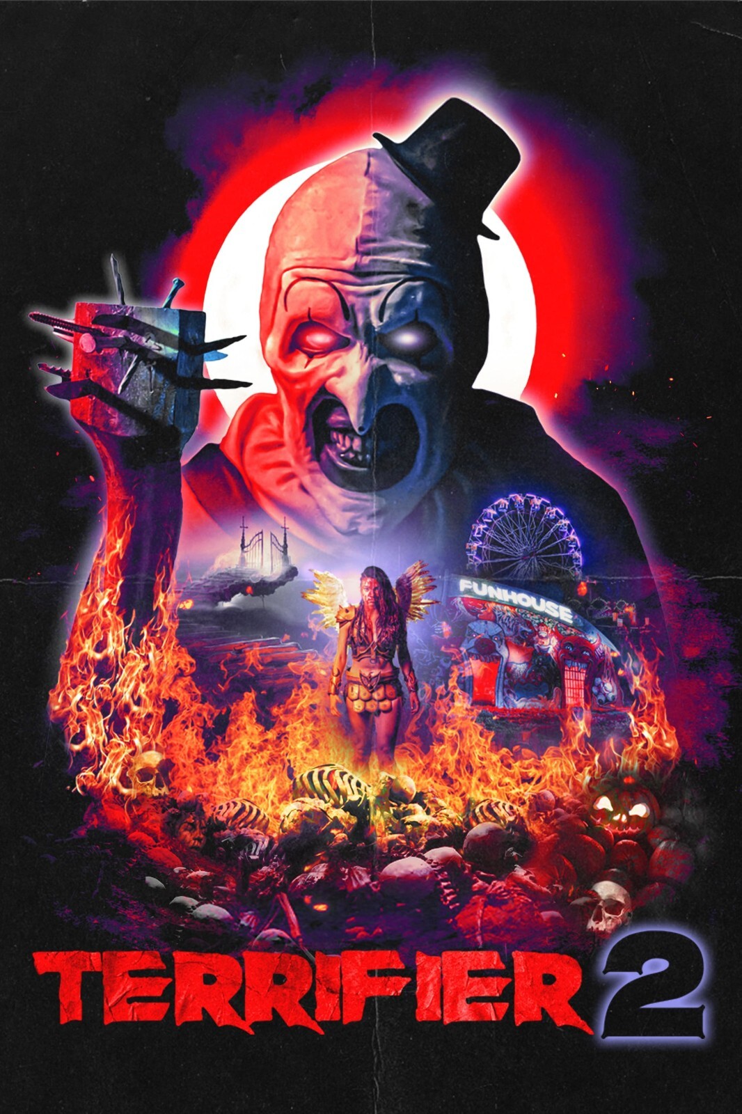 2022 Terrifier 2 Movie Poster 11X17 Art The Clown Halloween Killer Clown 🔪🤡🍿