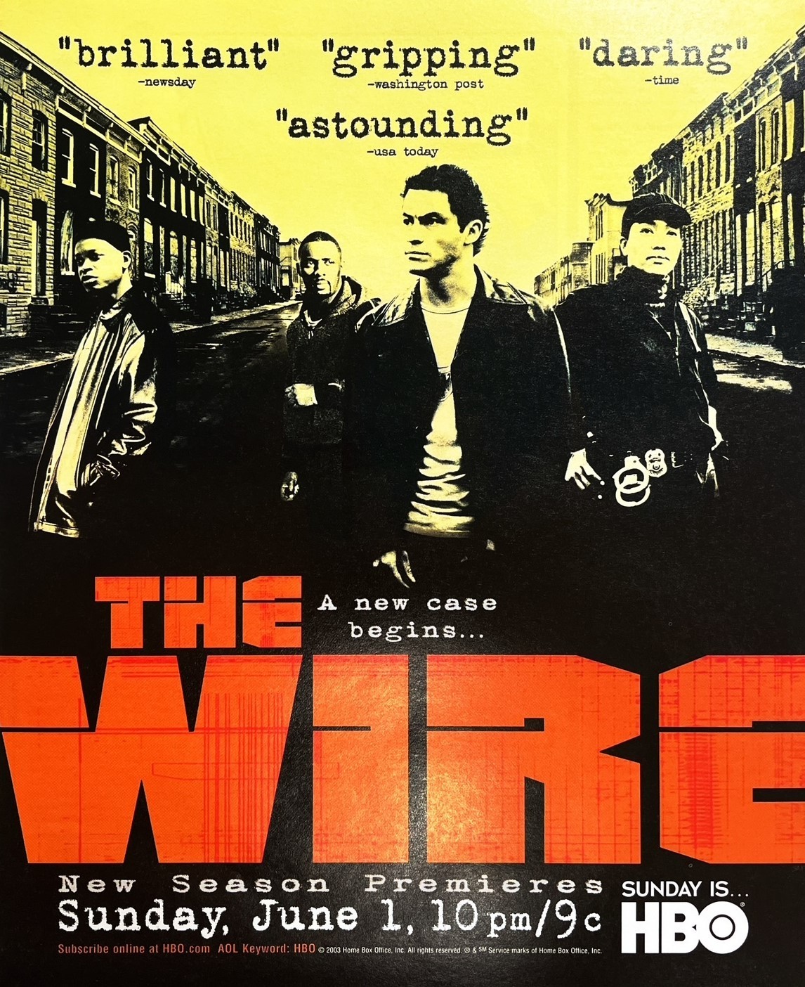 THE WIRE Vintage Print Ad TV DVD Promo Television