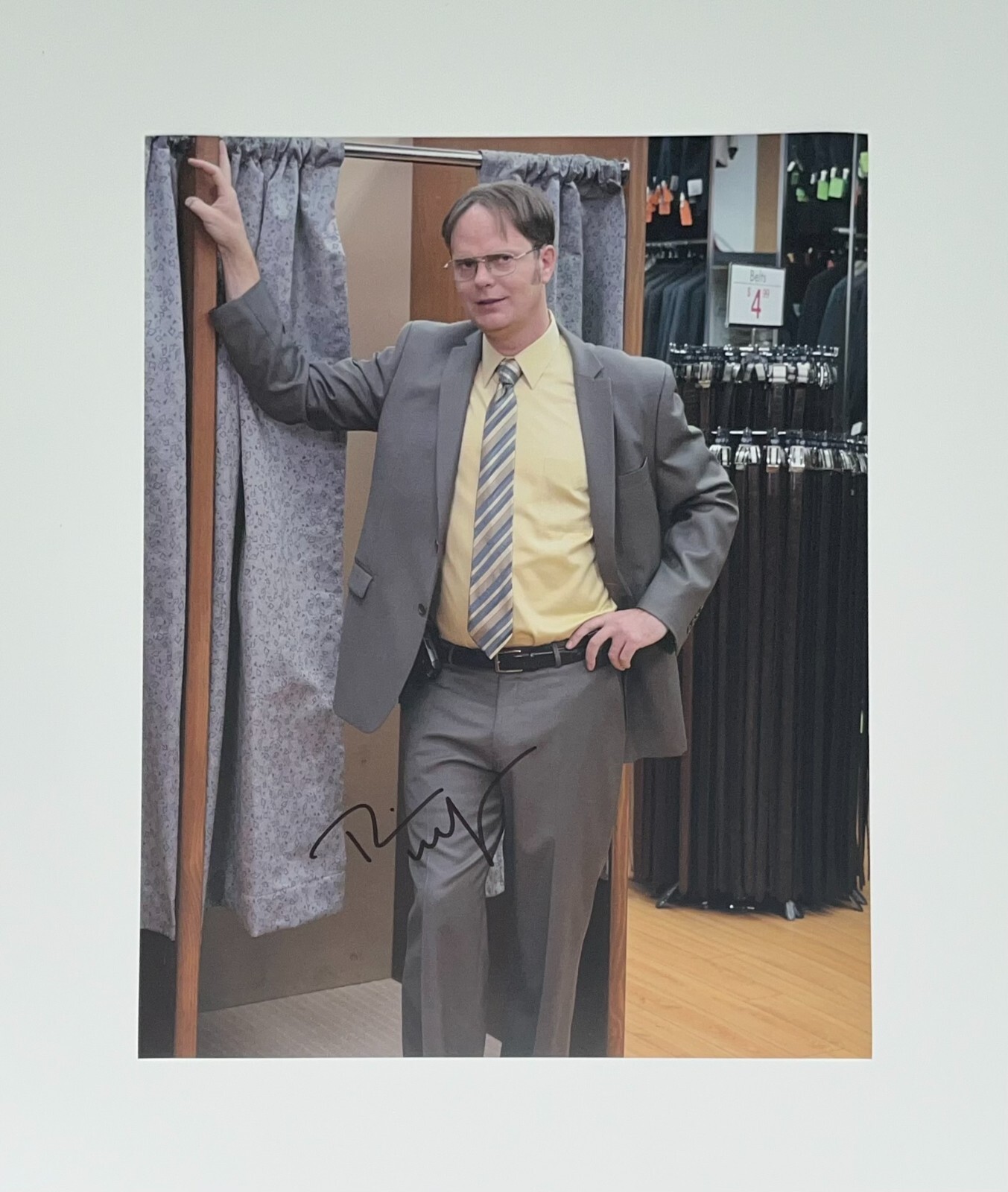 Rainn Wilson Signed 11×14 Photo (The Office – “Suit Warehouse” Episode) COA