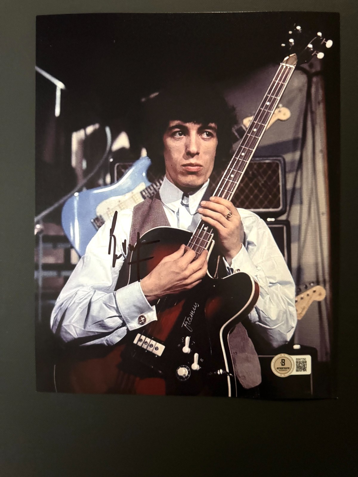 Bill Wyman Rare! autographed signed Rolling Stones 8×10 photo Beckett BAS coa
