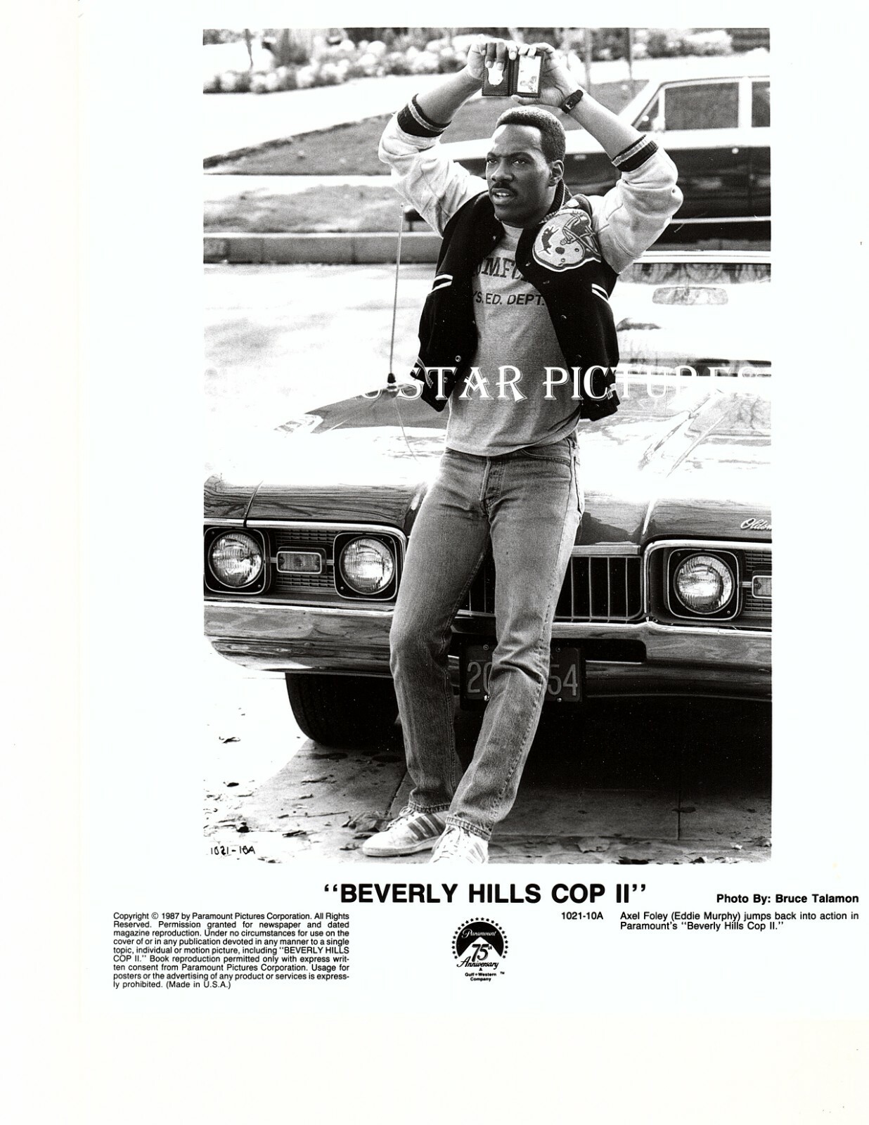 313b Eddie Murphy Brigitte Nielsen Beverly Hills Cop II lot of 2 vintage photos