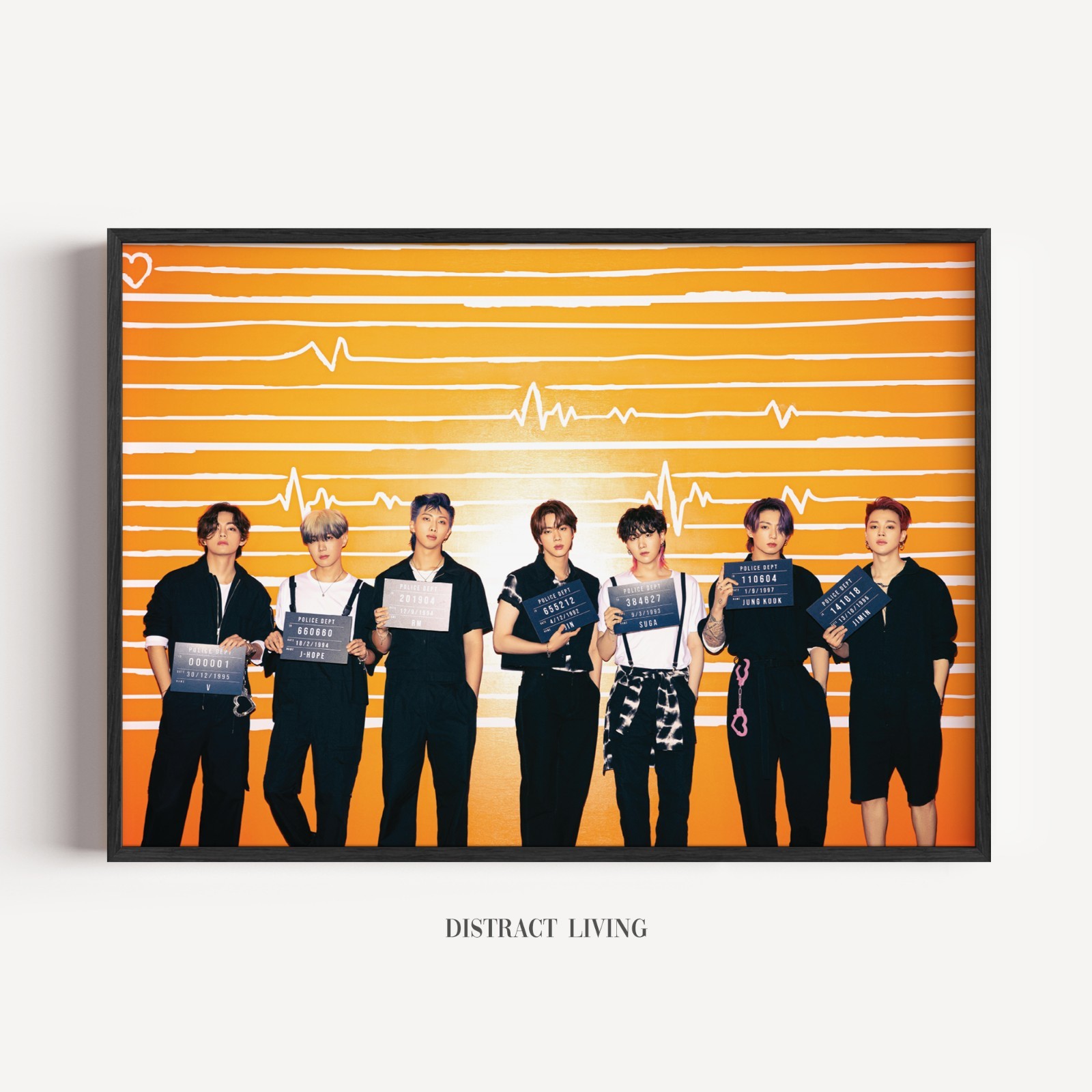 BTS Poster Kpop Wall Art Bangtan Boys Room Decor Print Gift Unframed