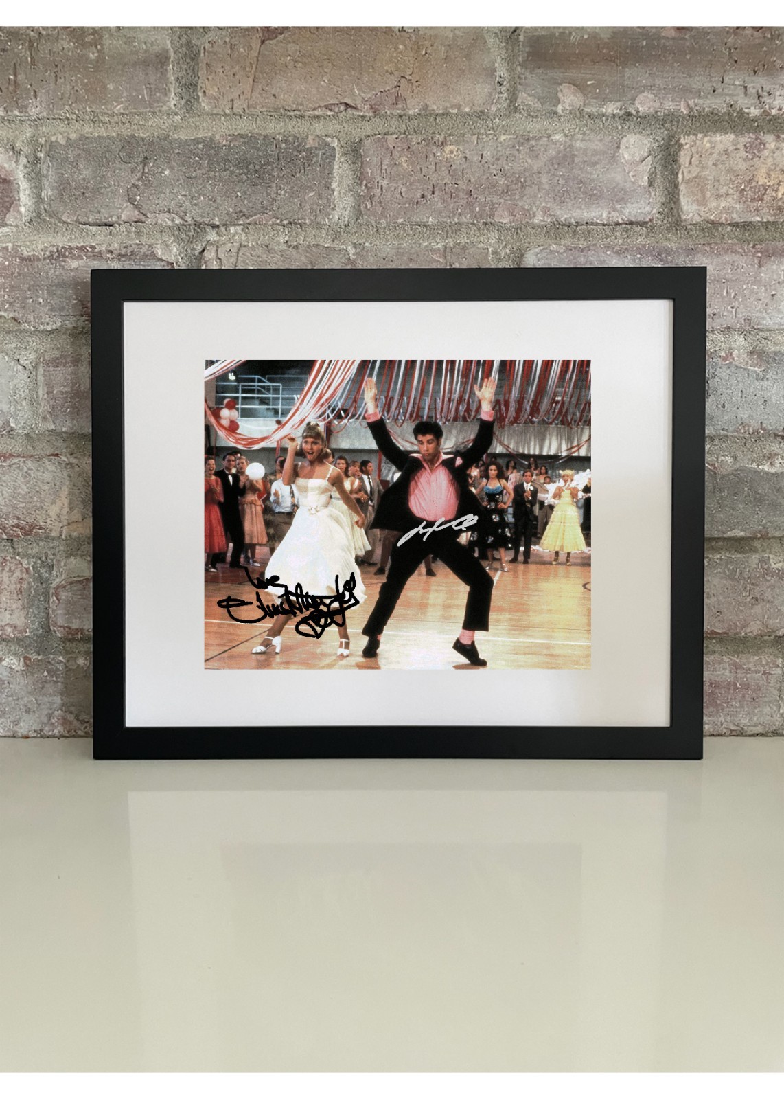 John Travolta & Olivia Newton-John – Grease Danny Zuko and Sandy Olsson Reprint