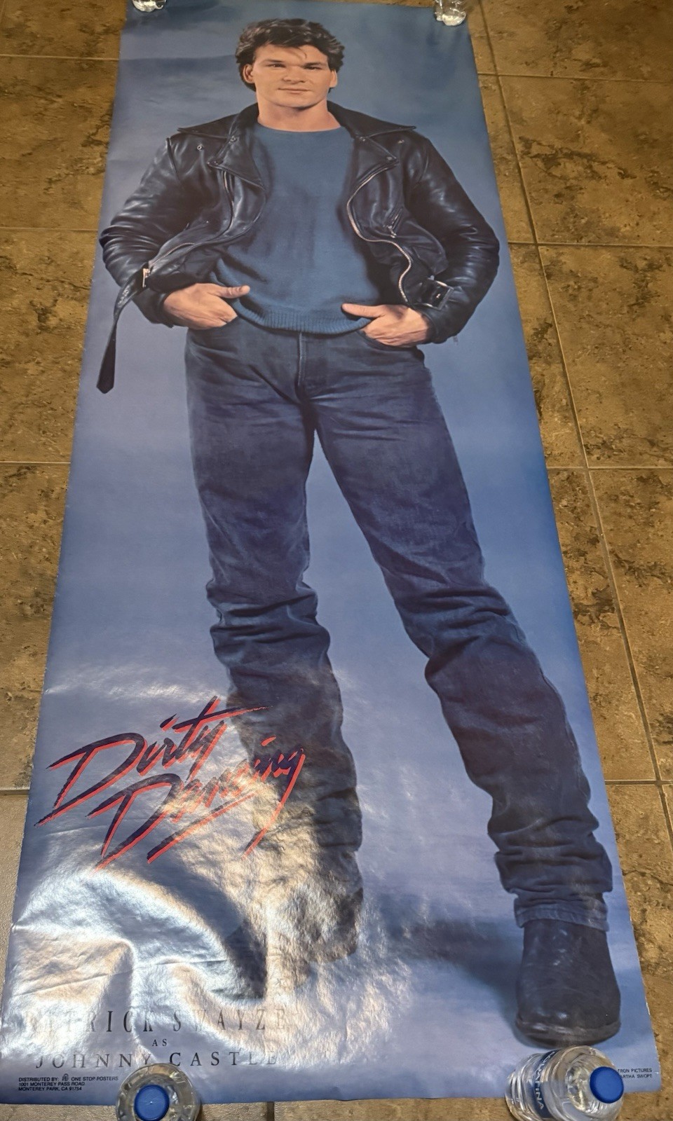2 Vintage Dirty Dancing 1987 ORIGINAL MOVIE POSTER PATRICK SWAYZE Life Size