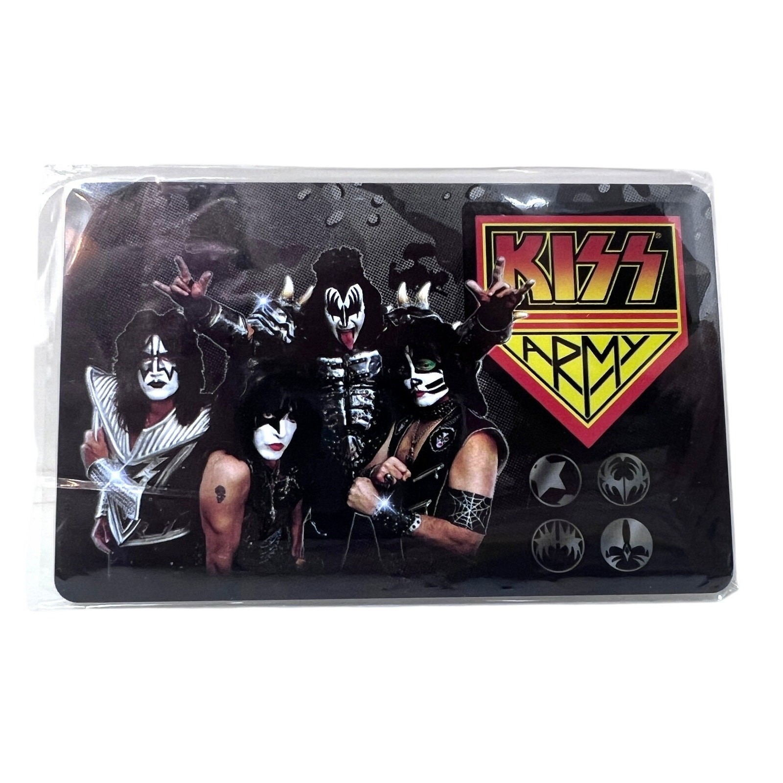 Kiss Army Fan Club 2014 Membership Card Blank in plastic NEW