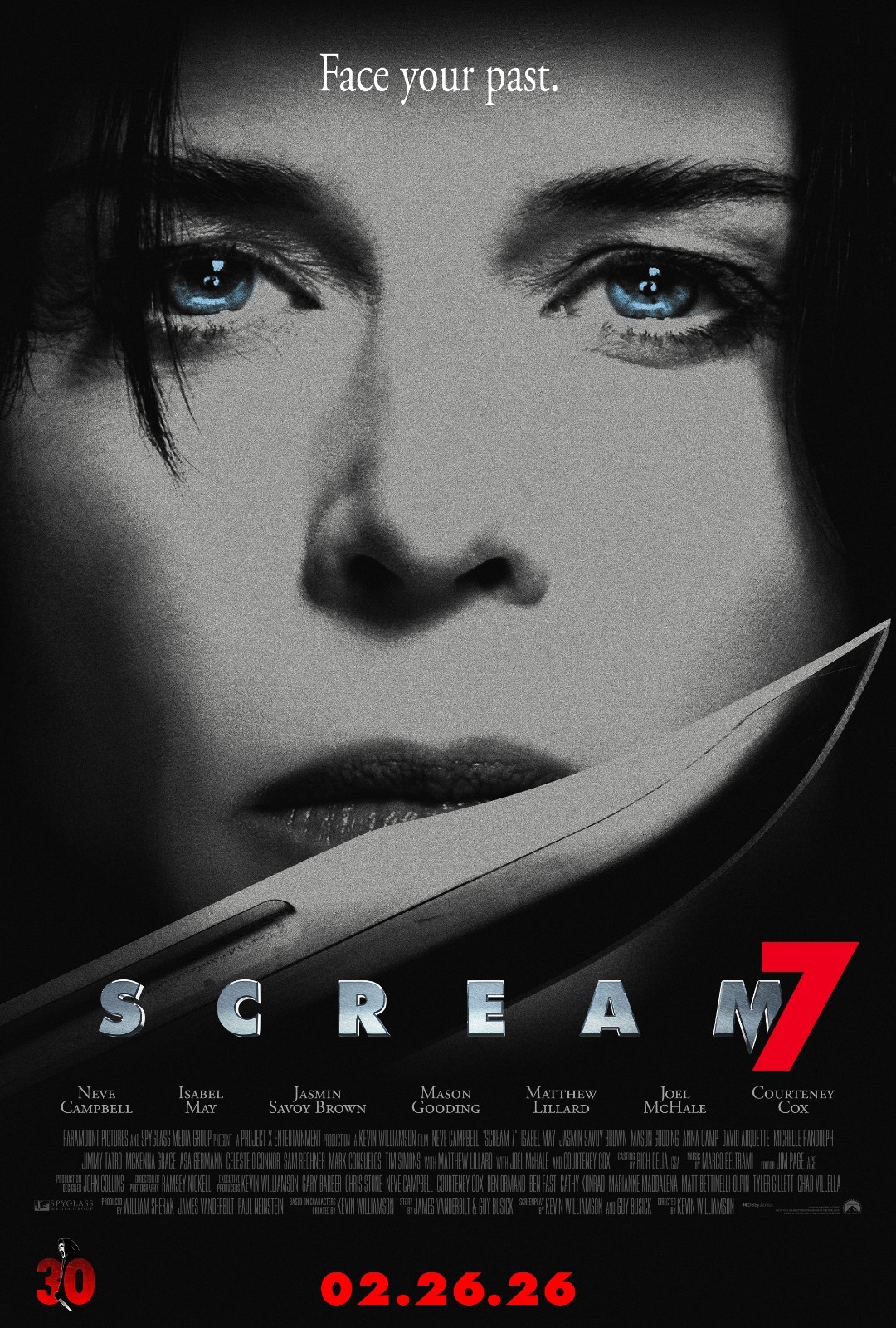 Scream 7 poster (d) – 11 x 17 inches – Neve Campbell, Scream poster