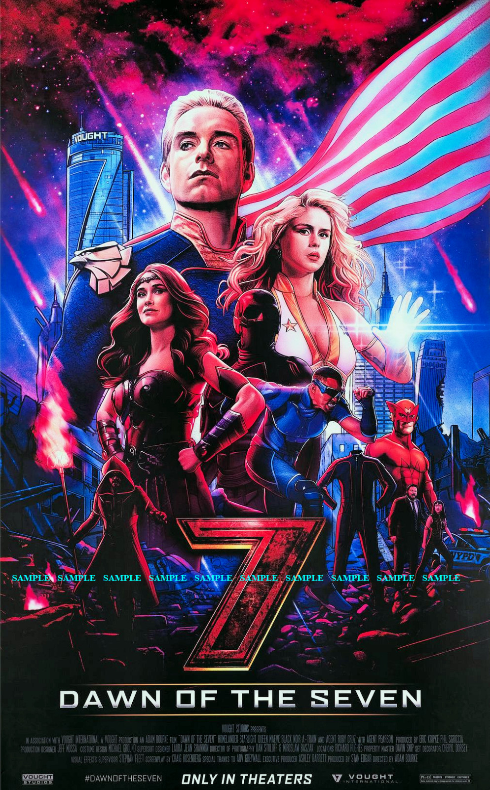 The Boys Dawn of the Seven Poster 11 x 17 Homelander Vought Prop Replica 2022