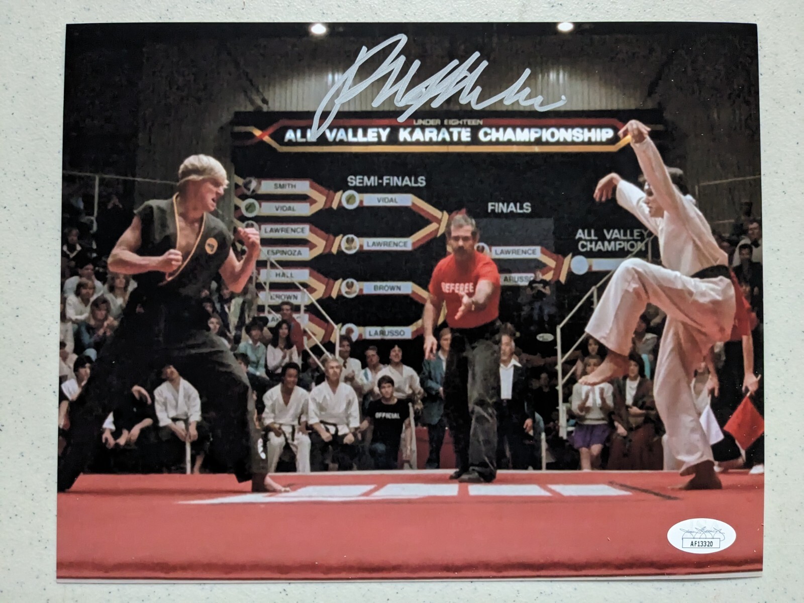 RALPH MACCHIO Signed 8×10 Photo THE KARATE KID Autograph COBRA KAI JSA COA