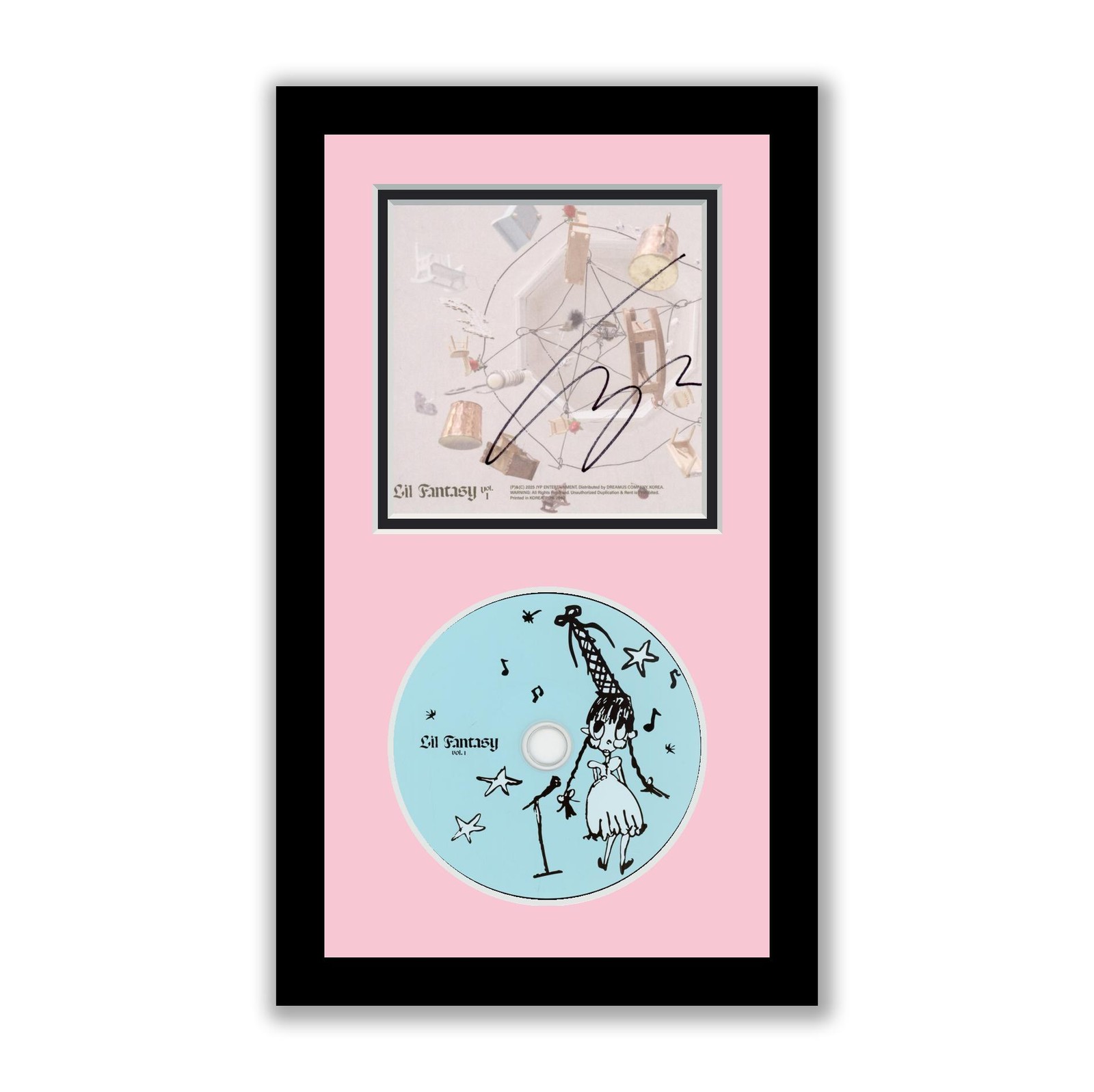 Chaeyoung Autographed Signed Framed CD LIL FANTASY Vol. 1 Twice ACOA