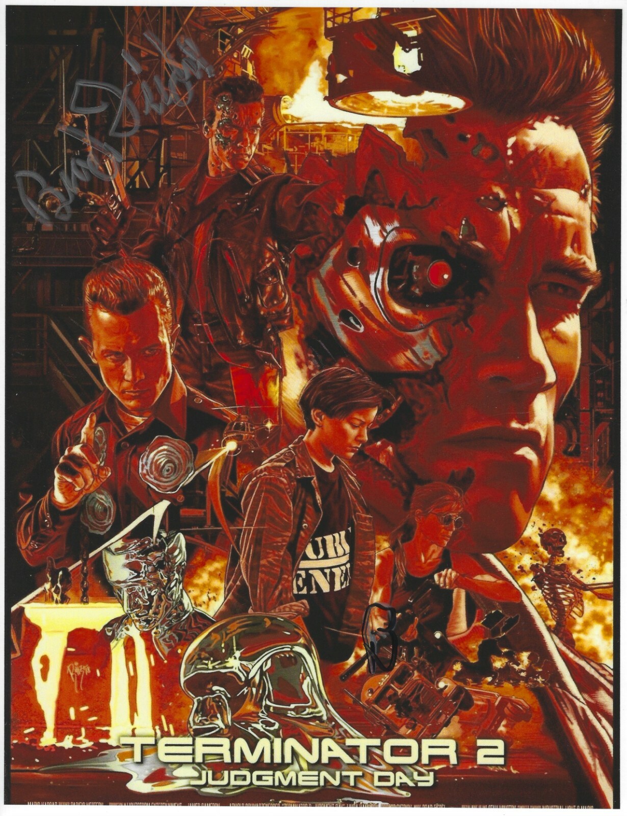 BRAD FIEDEL Music Composer TERMINATOR Movie Signed 8.5 x 11 Photo FREE SHIPPING