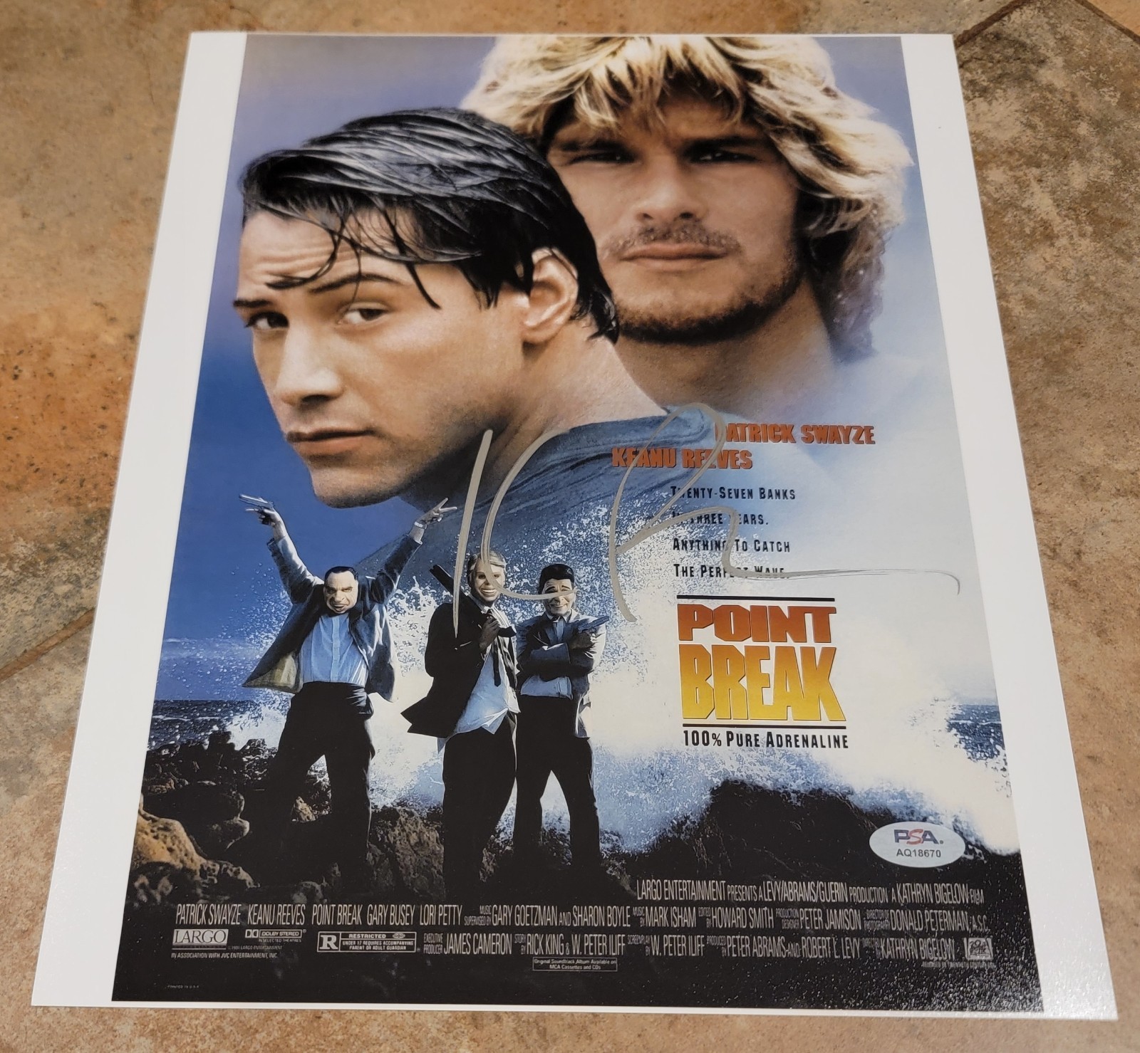 Kathryn Bigelow signed 11×14 photo PSA DNA autograph Point Break poster image