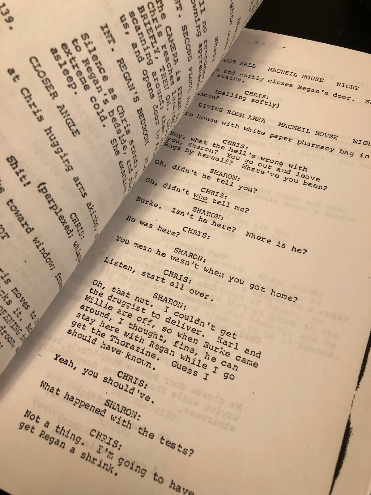 The Exorcist Original Movie Script With All 138 Pages, Linda Blai Autographed