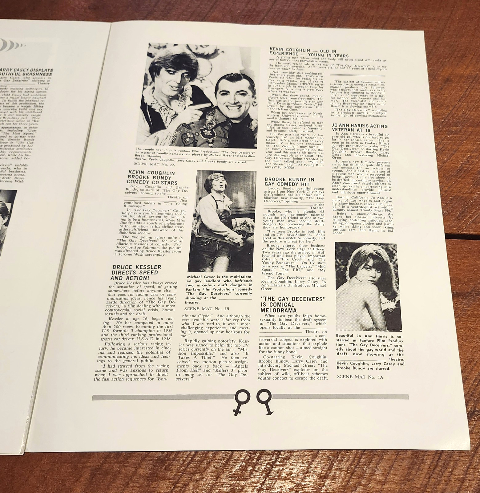 The Gay Deceivers Movie Pressbook Campaign 1969 LGBTQ Comedy